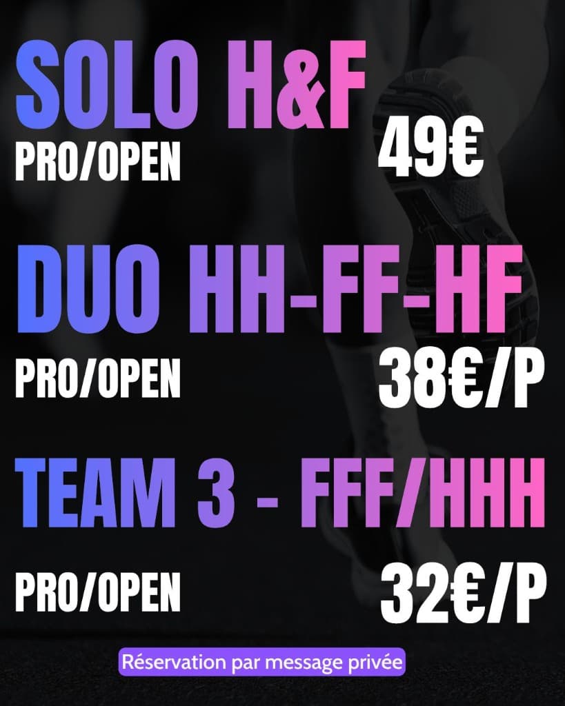 Visuel promotionnel First Time HYBRIDE — 27 juin Orthez, solo duo team 3